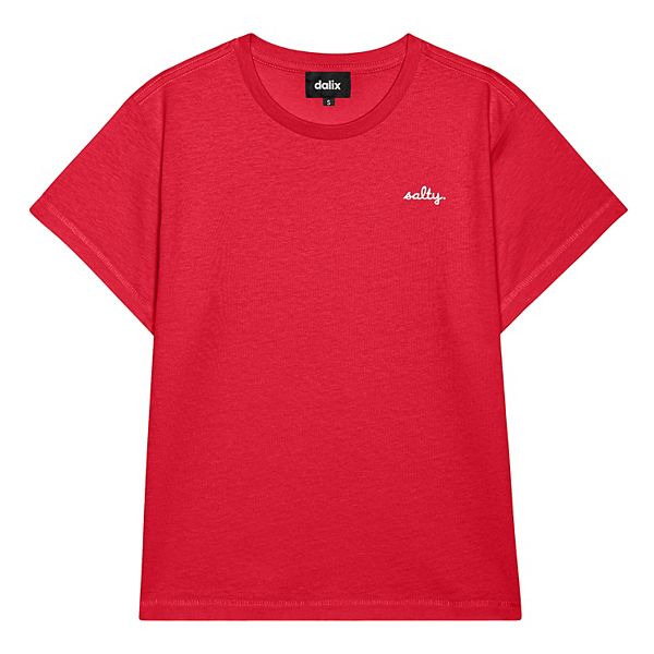 

Женская футболка Salty с высокой талией Dalix, Team Red