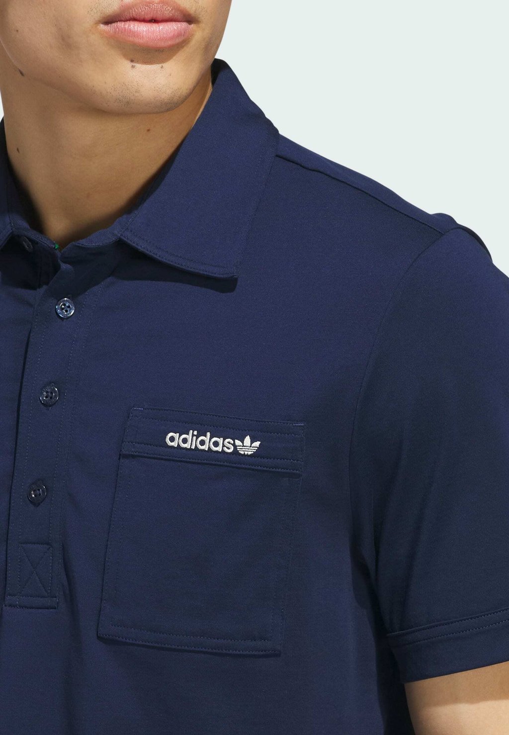 Рубашка поло POCKET Adidas Golf Originals, темно-синий — фото 4
