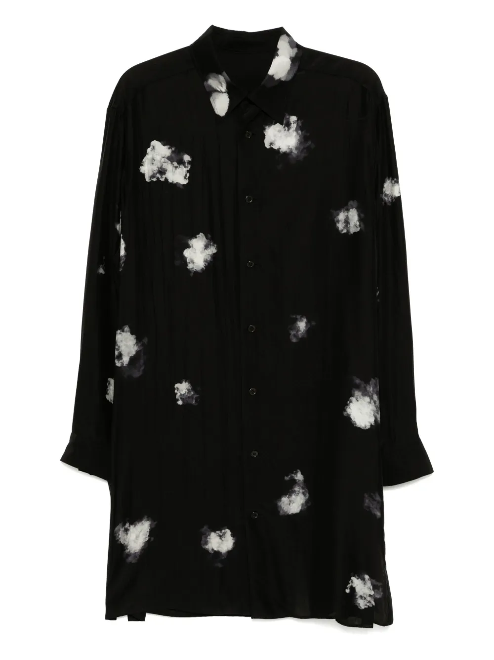 

Рубашка с разрезом Yohji Yamamoto, черный