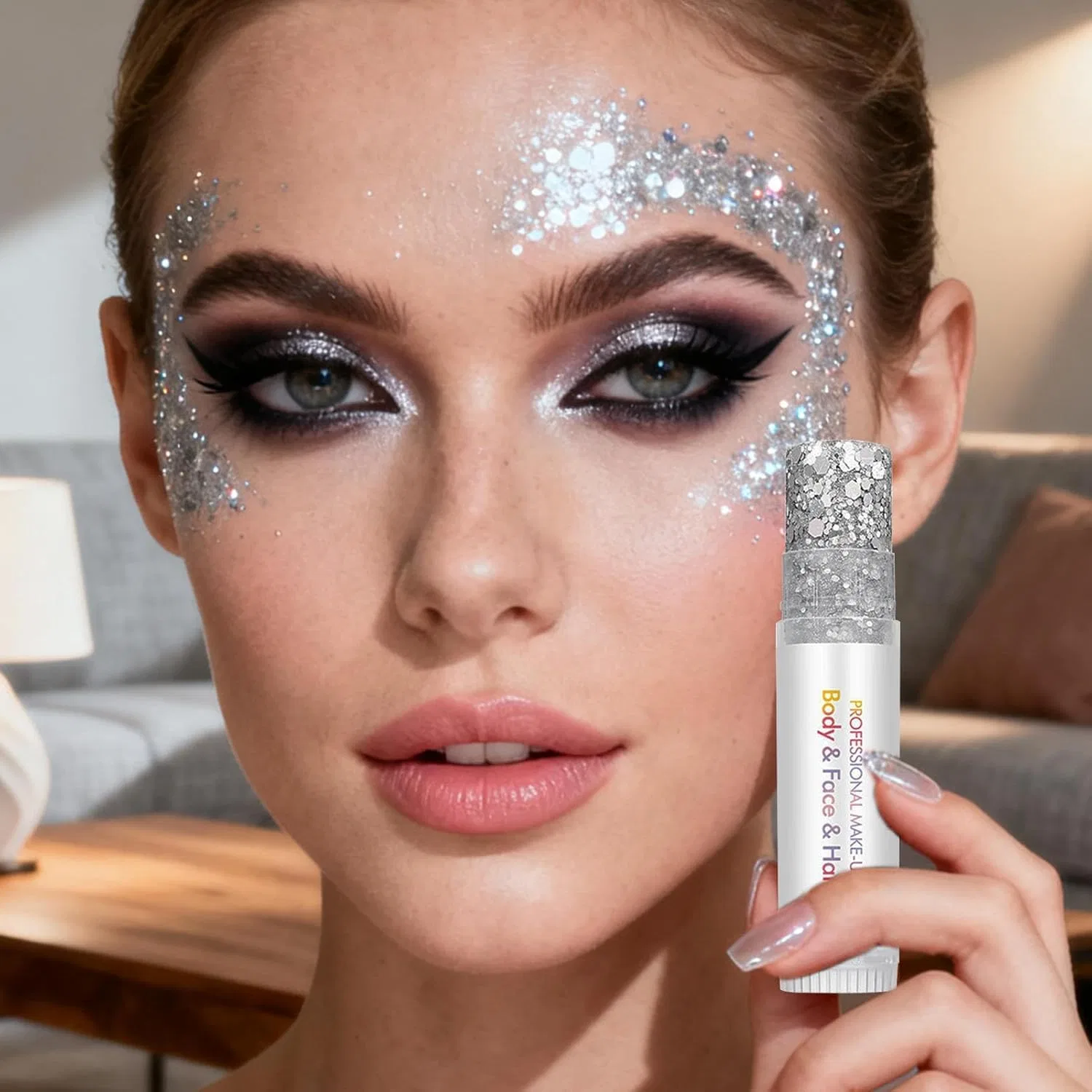 Набор блестящих гелей для тела, 6 цветов — фото 2