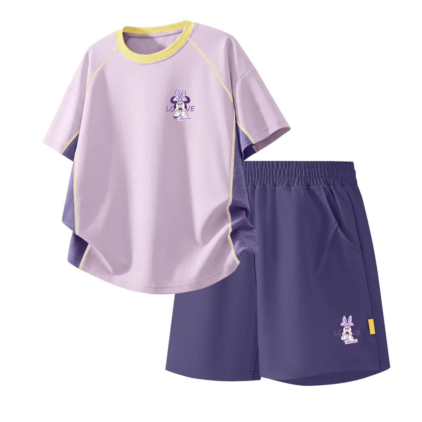 Детский спортивный костюм Casual Sportswear 2 Piece Set Disney, D Label K Purple+D Label K_Bottom Right Mulberry Purple