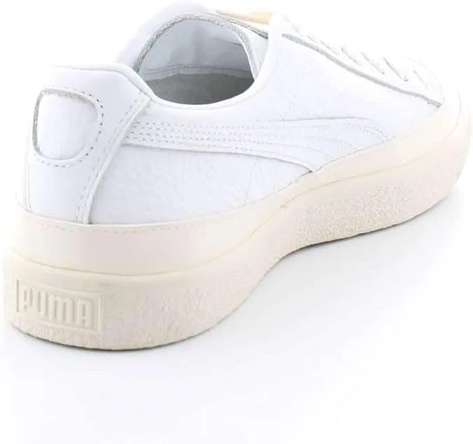 Кроссовки PUMA Clyde Rubber Toe LTHR White/White — фото 3