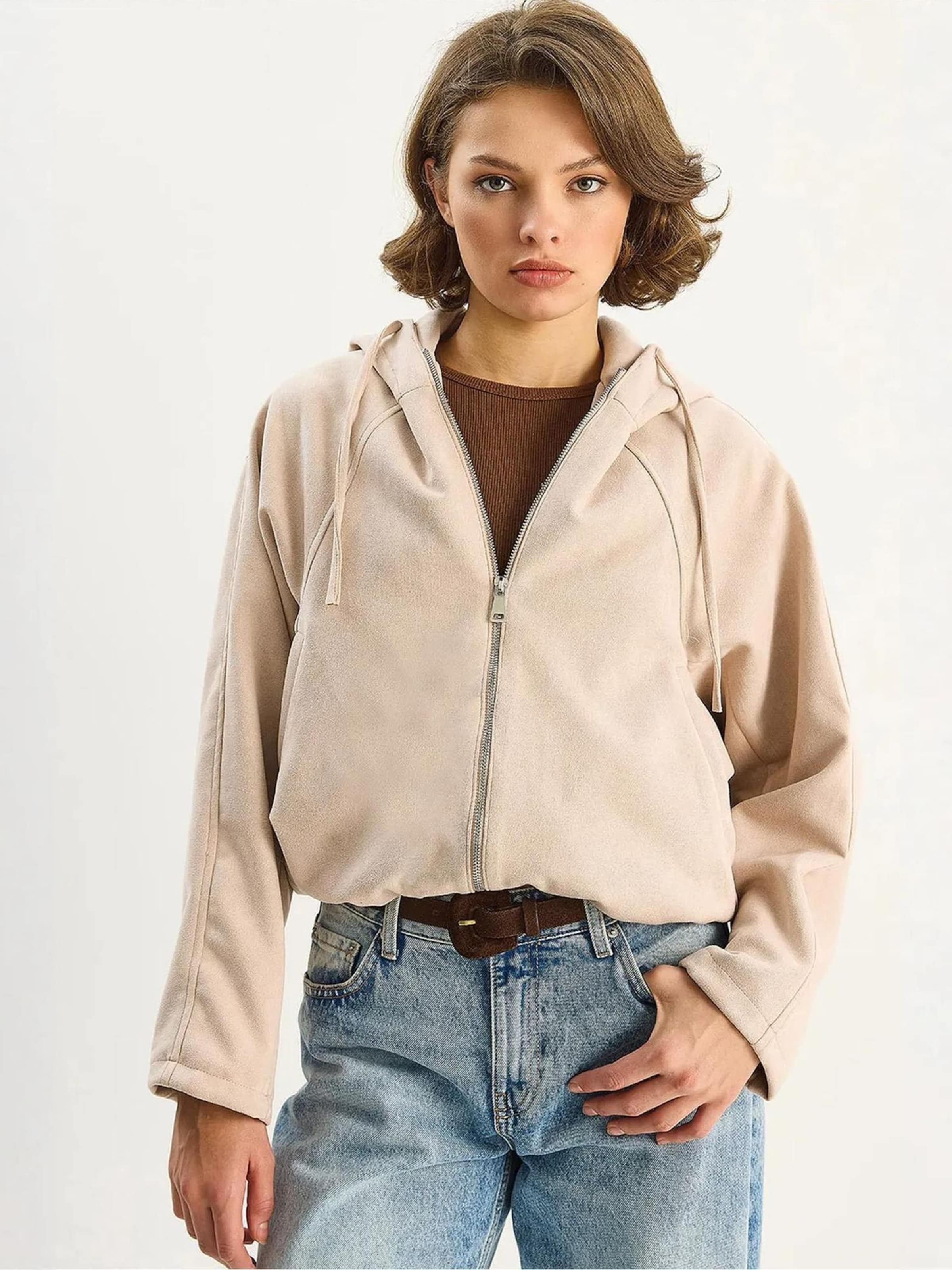 

Bianco Lucci Куртка для межсезонья в бежевом цвете