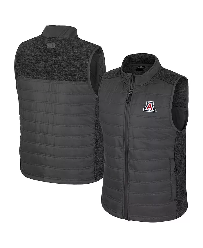 

Мужская пуховая безрукавка с молнией Charcoal Arizona Wildcats Nightman Colosseum