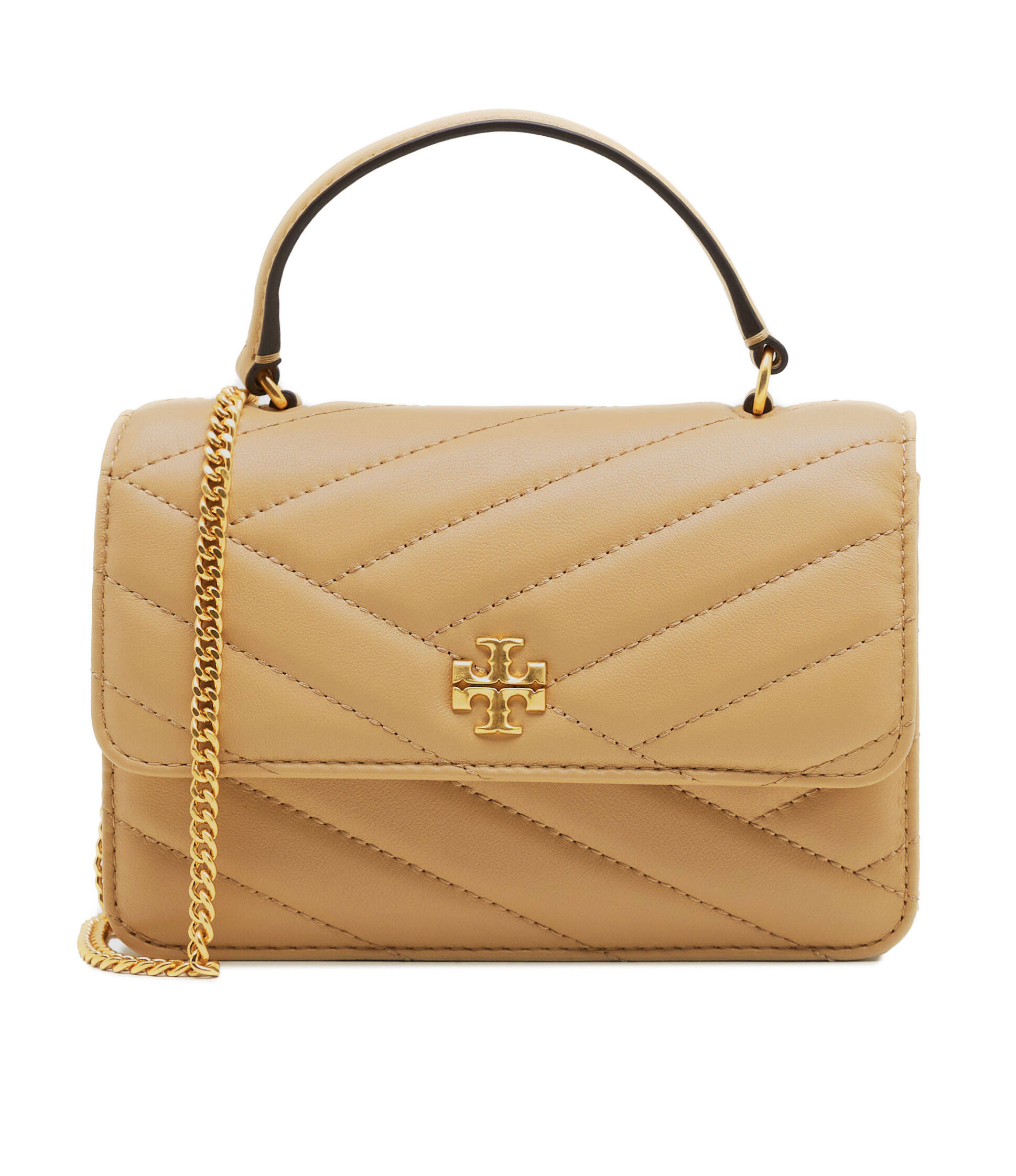 

Сумка TORY BURCH Kira Chevron Mini, коричневый