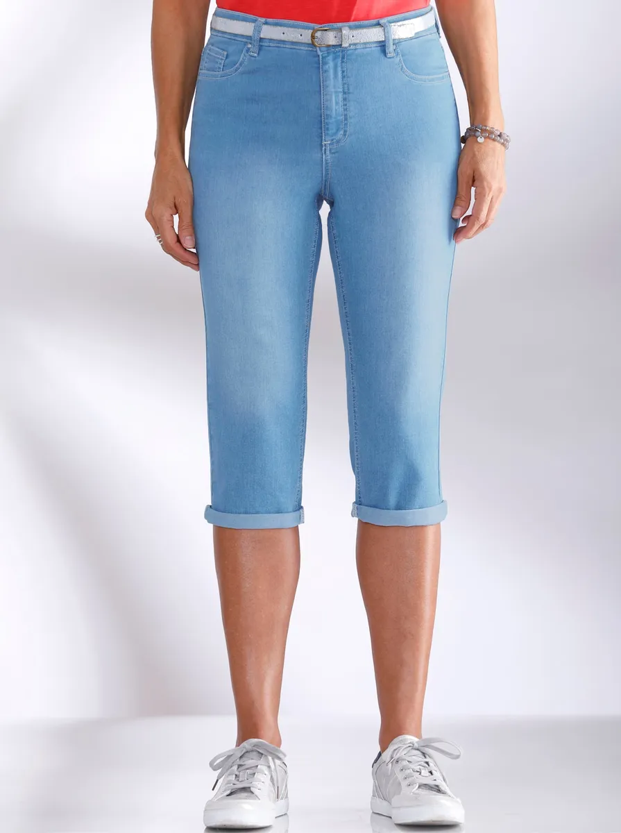 

Джинсы-капри в стиле casual (1 шт.) Casual Looks, цвет Blue-Bleached