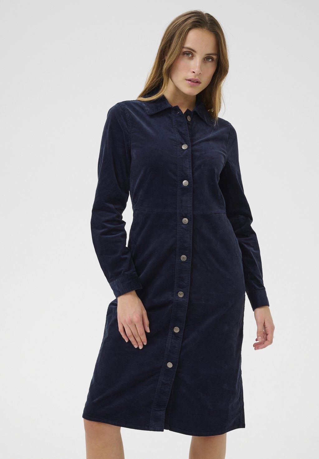

Платье-рубашка RIKKA InWear, темно-синий