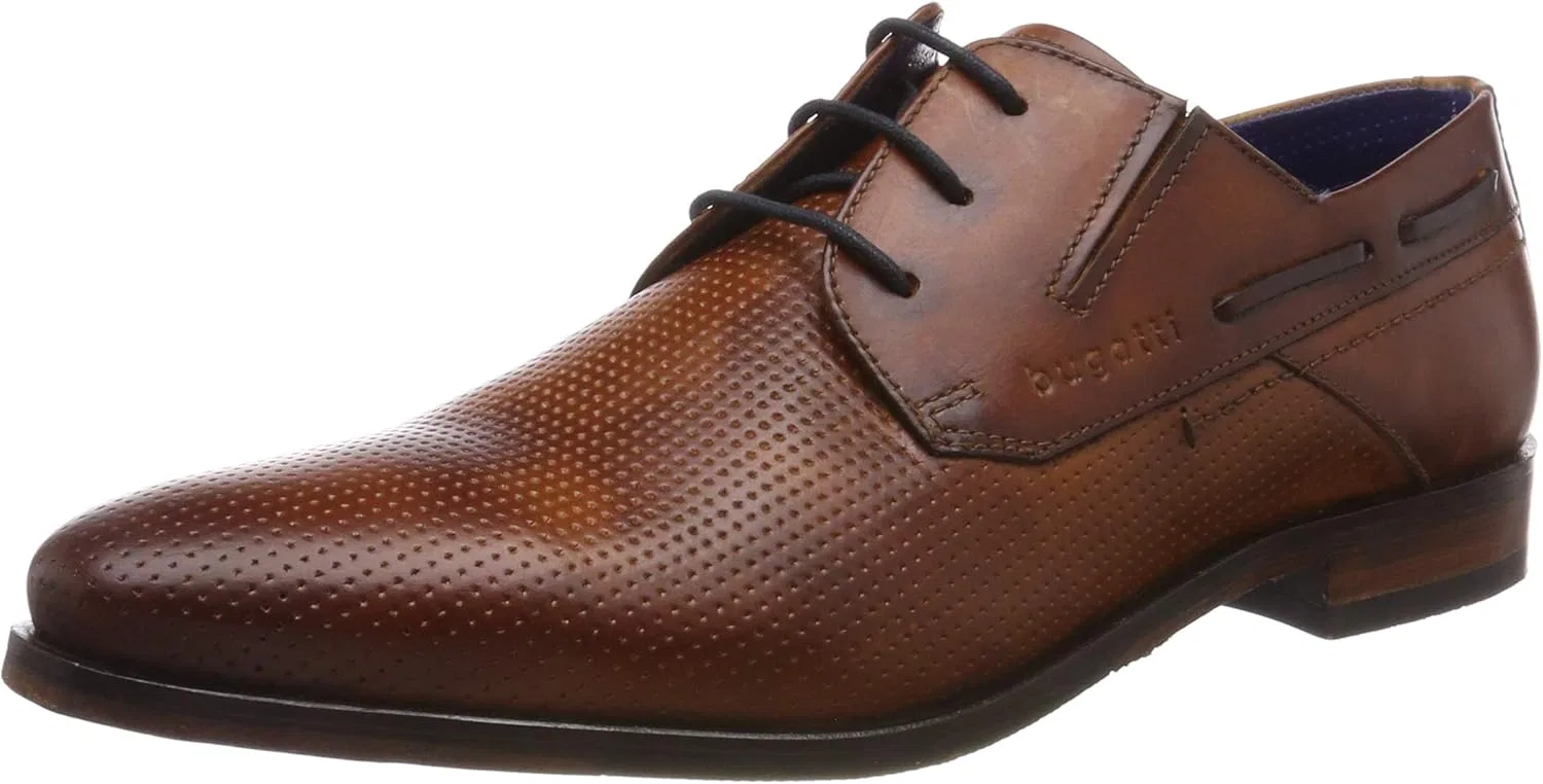 Мужские туфли-дерби Bugatti 311677031100, Braun Cognac 6300
