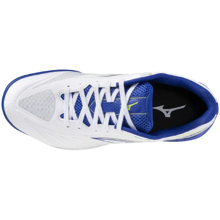 Кроссовки для настольного тенниса «Wave Medal 8 WIDE» от Mizuno, White X Blue X Yellow — фото 4