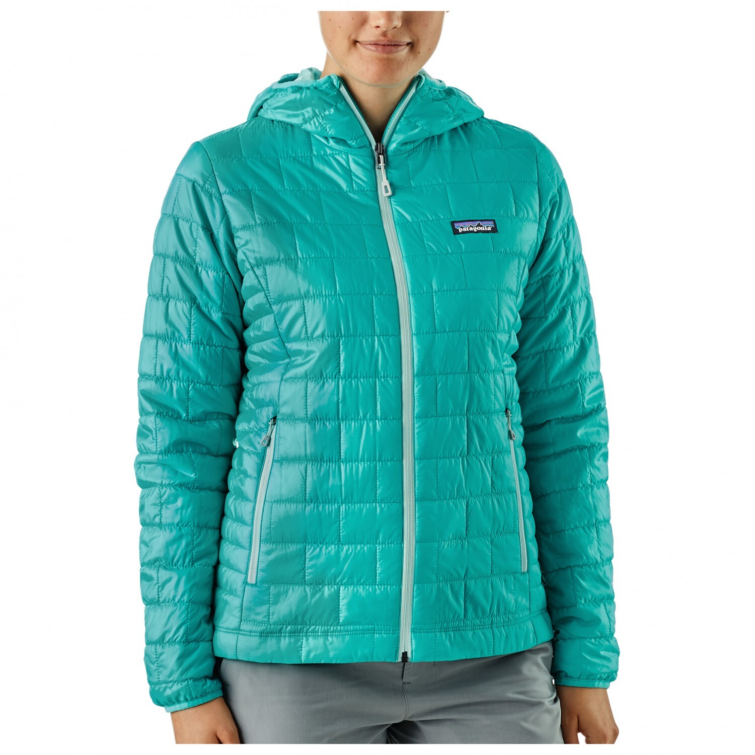 Куртка из синтетического волокна Patagonia Women's Nano Puff Hoody, черный — фото 3