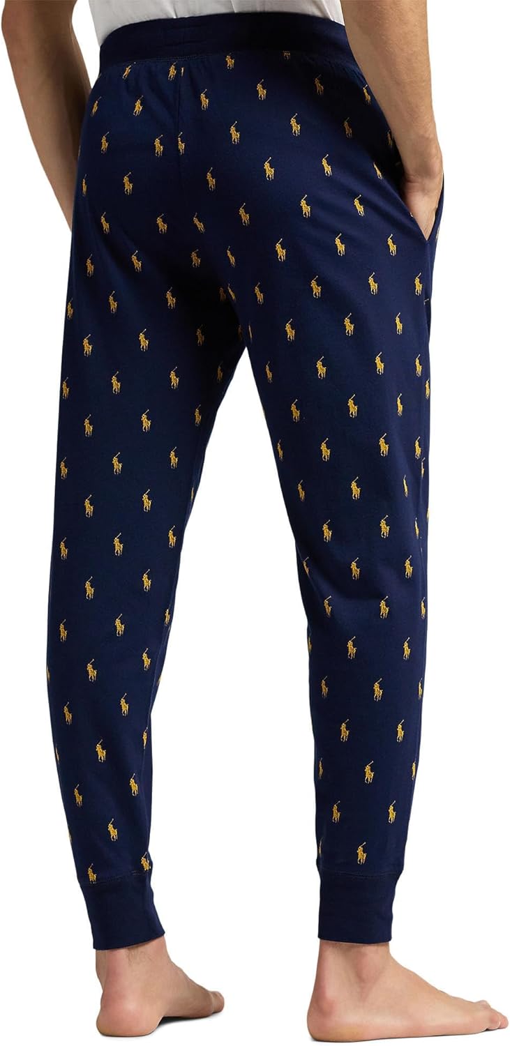 POLO RALPH LAUREN мужские Aopp вязаные пижамные брюки, Cruise Navy — фото 2