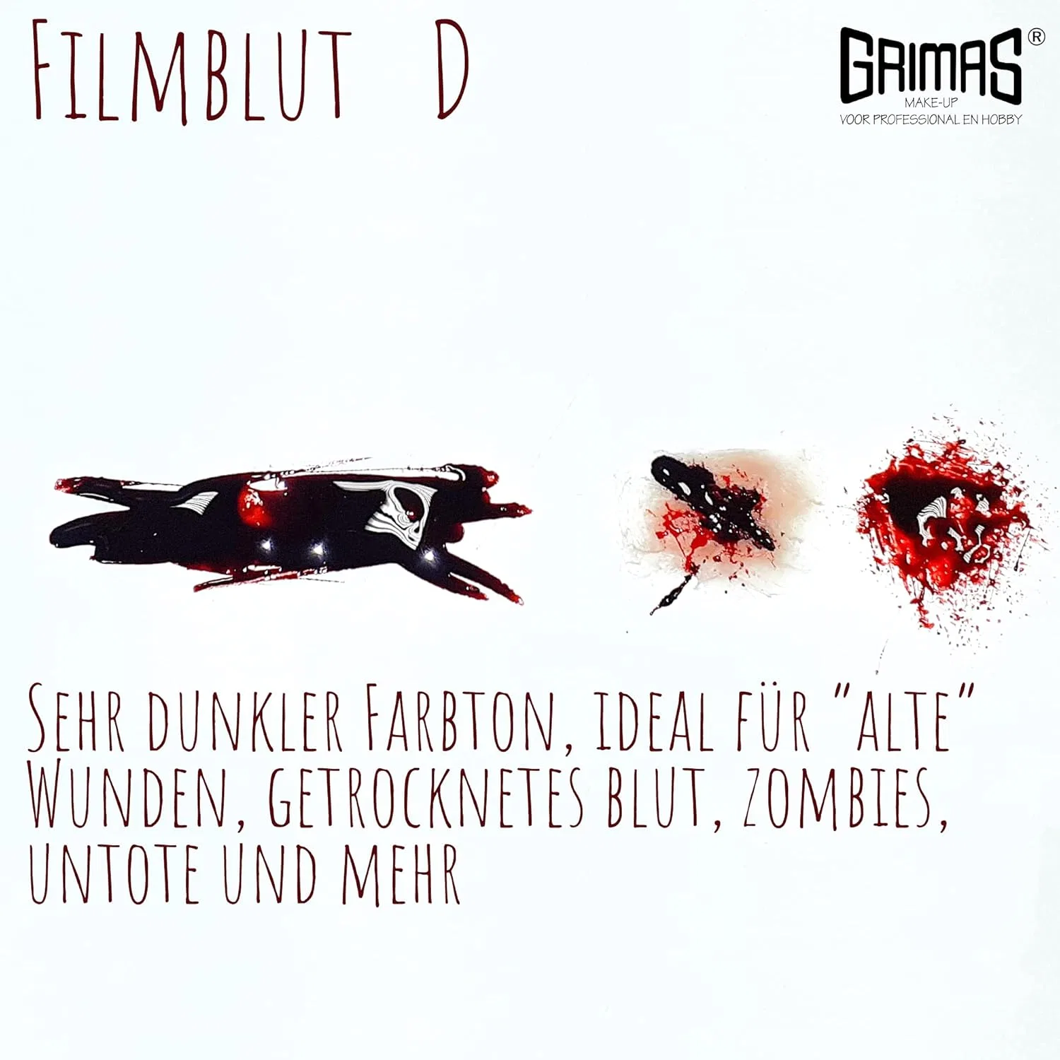 Искусственная кровь GRIMAS Film Blood 25 мл, темный цвет B Grimas, D - Very Dark — фото 2