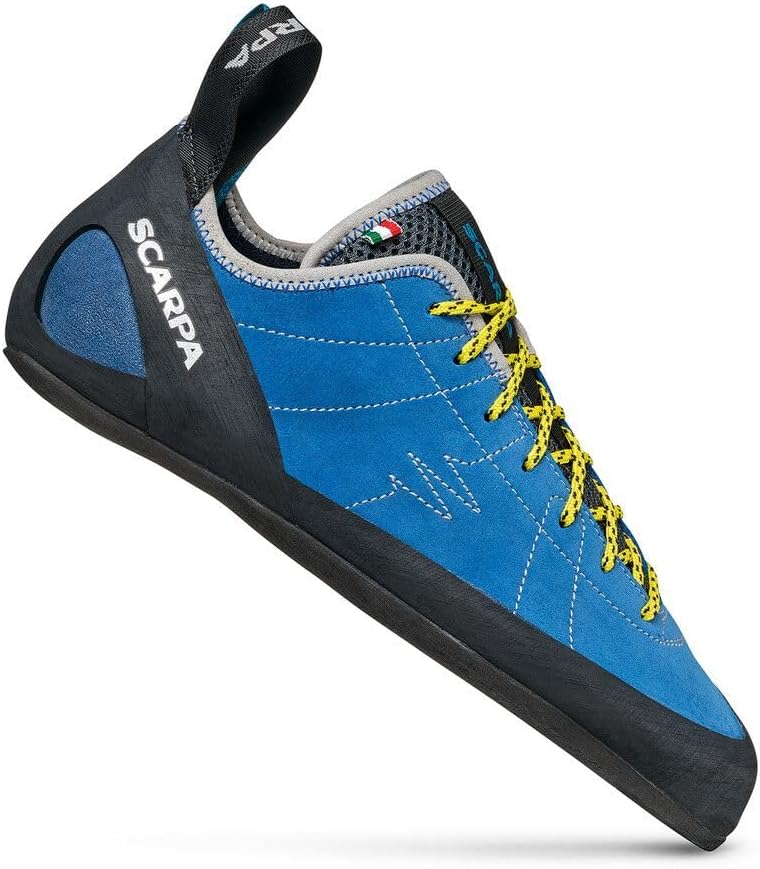 Мужские скальные туфли SCARPA Helix с шнуровкой для традиционного и спортивного скалолазания, синий — фото 2
