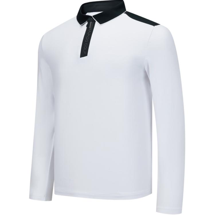 

Мужские рубашки поло с воротником-поло, умеренно прямой крой Rapido, белый