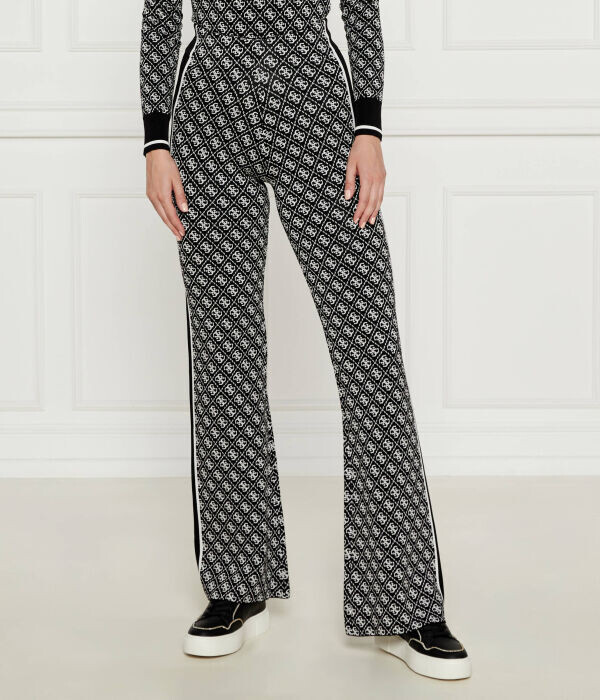 

Брюки женские Guess Jeans трикотажные с узором, черный