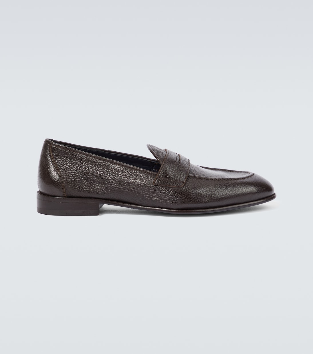

Замшевые лоферы Brioni, кофе
