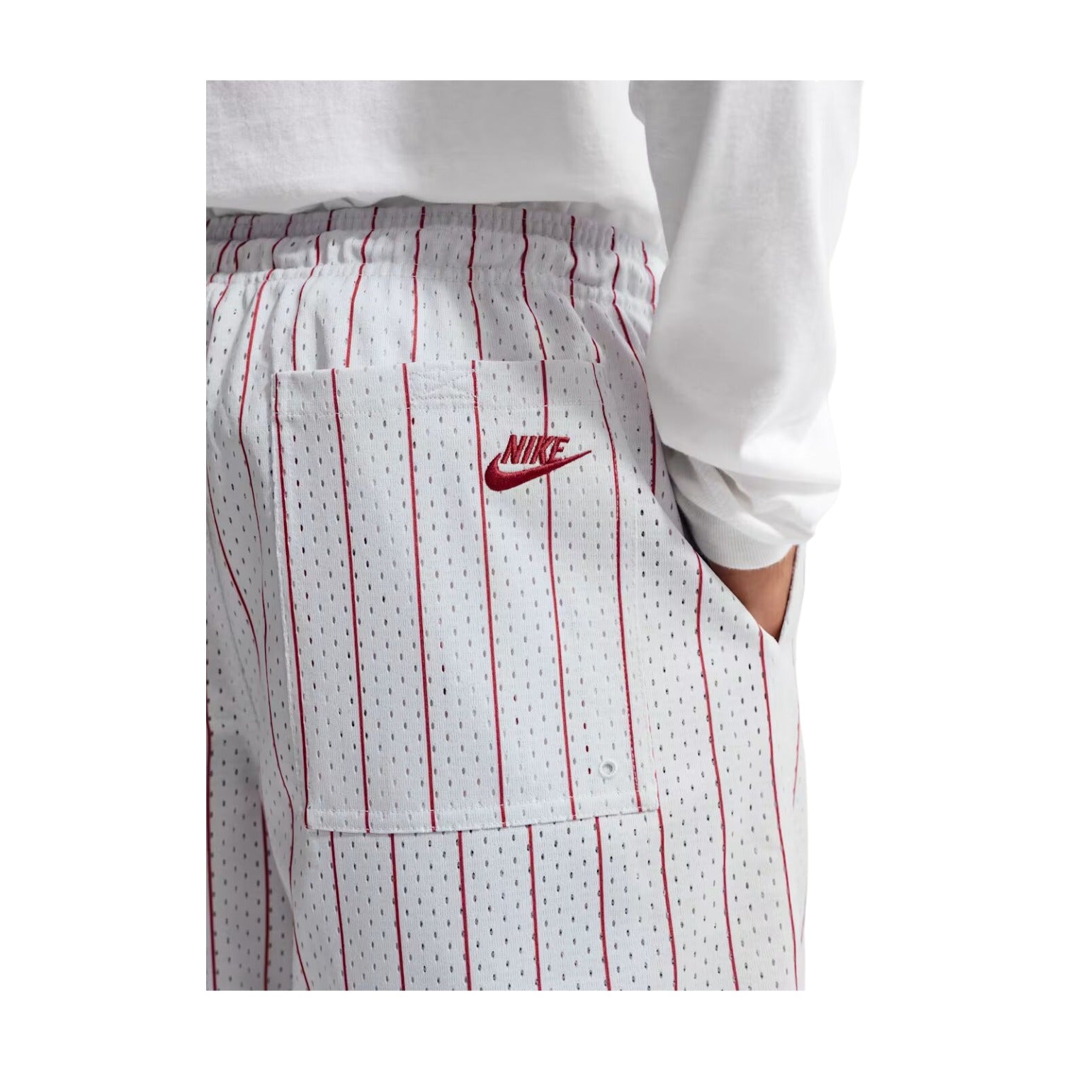 Шорты Nike Sportswear Club Flow 'Photon Dust Team Crimson' — фото 2