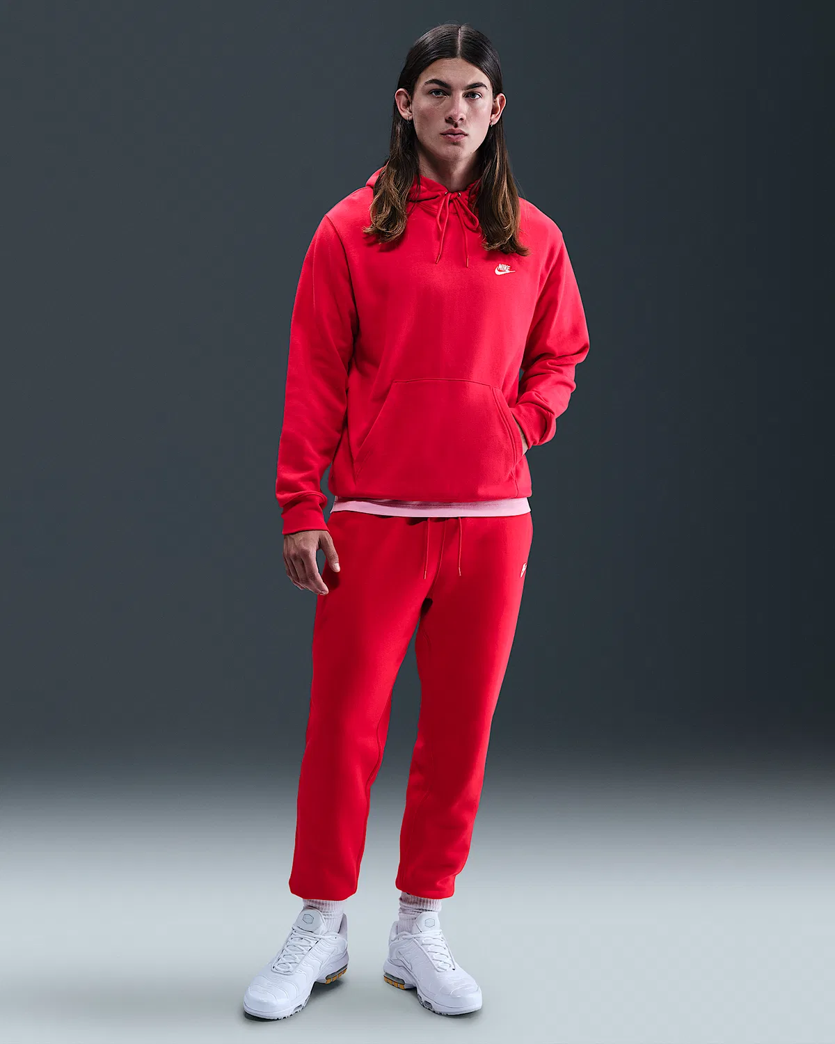 Мужские джоггеры Nike Club, University Red/University Red/White