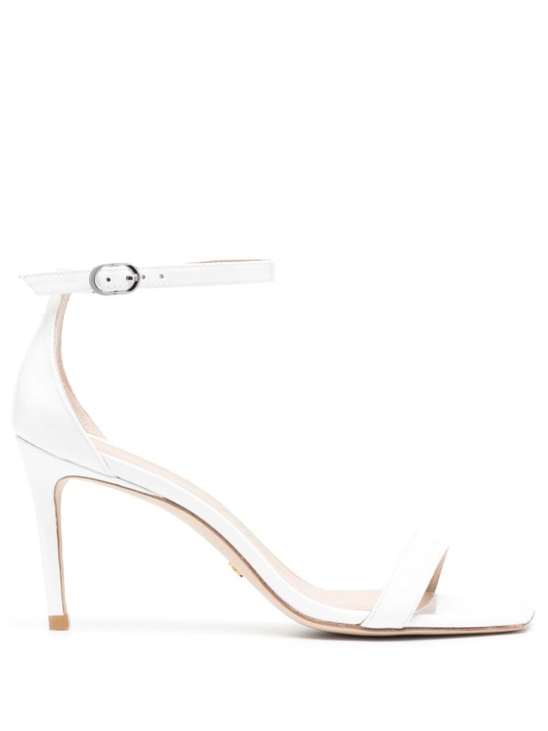 

Stuart Weitzman лакированные босоножки NuNakedCurve 85, белый