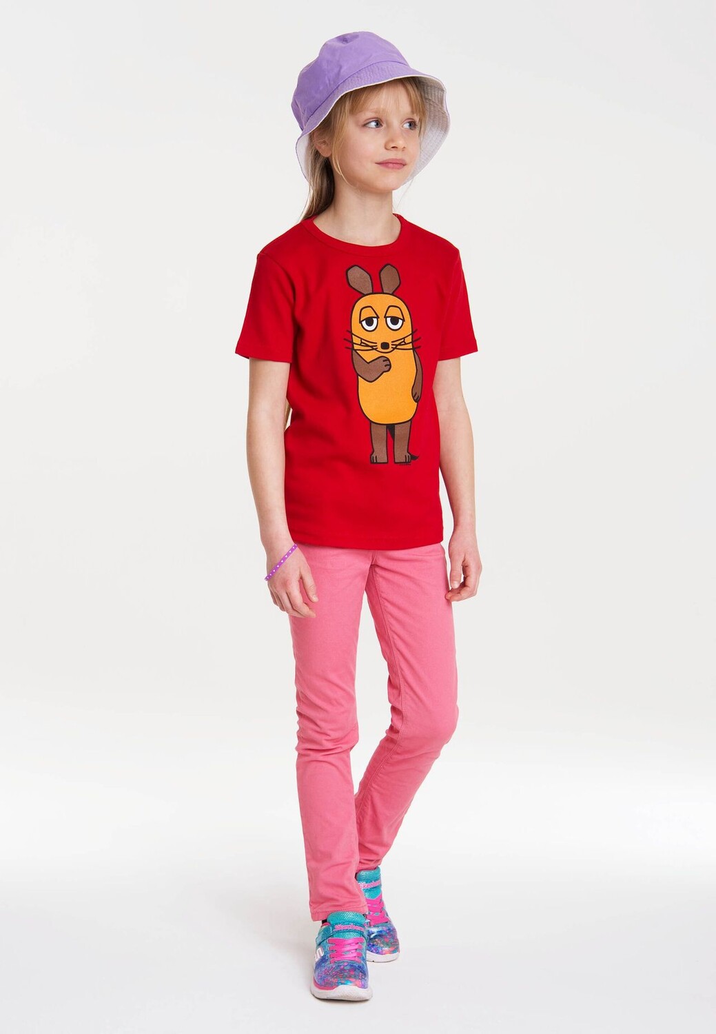 Футболка Детская Шоу с Мышкой - Мышка LOGOSHIRT, красный — фото 4