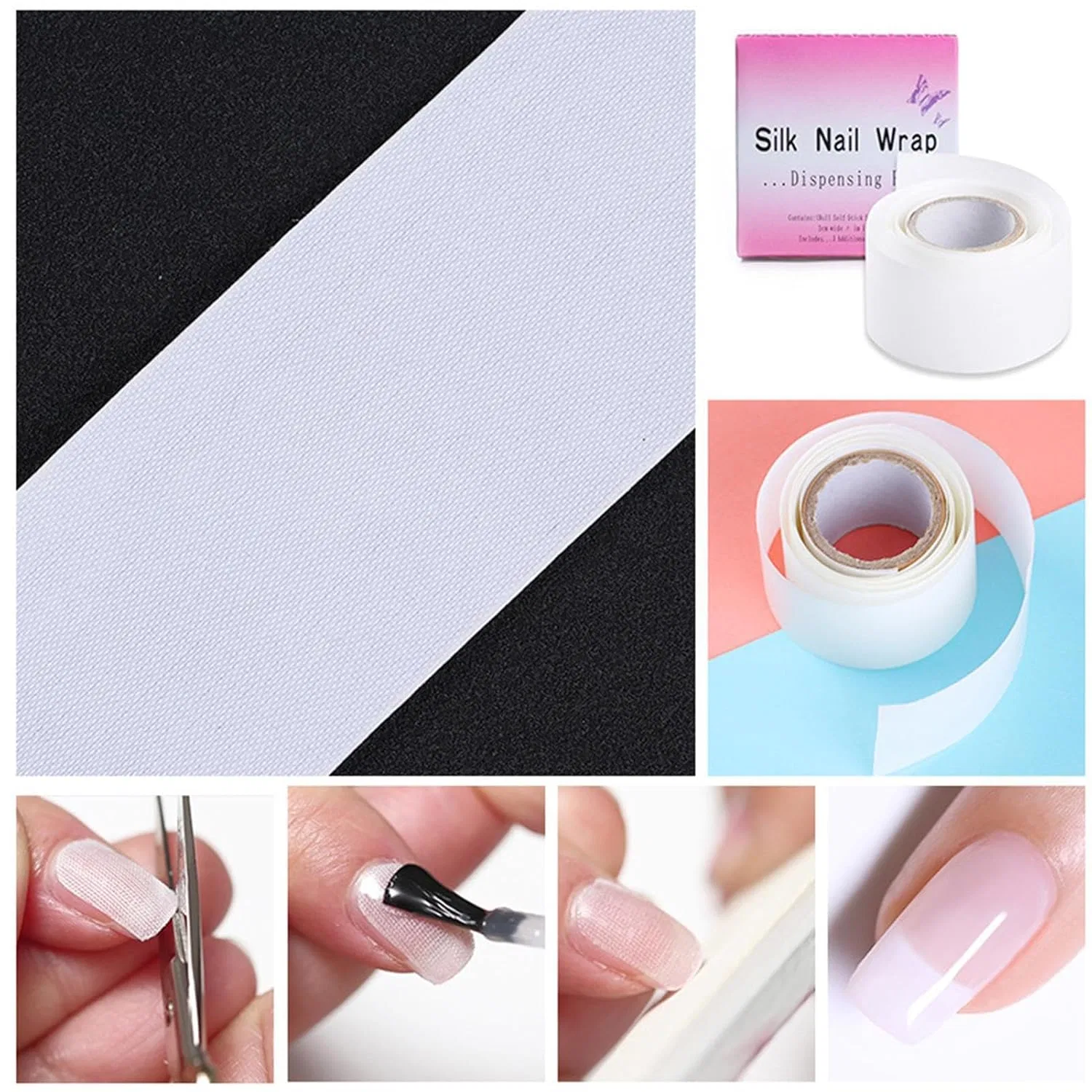 Шелковые обертки для ногтей Silk Nail Wraps ‎Générique — фото 4