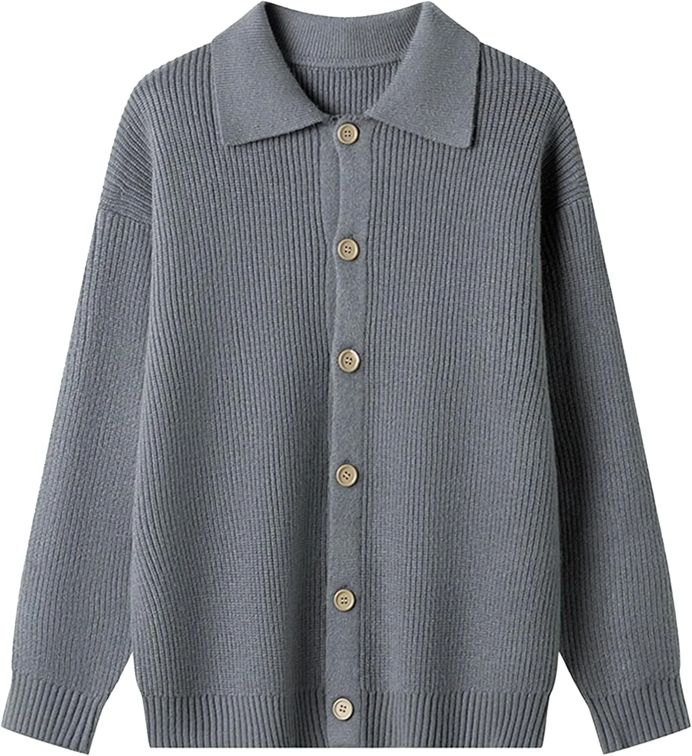 

Кардиган мужской с отложным воротником и длинными рукавами JEShifangjiusu