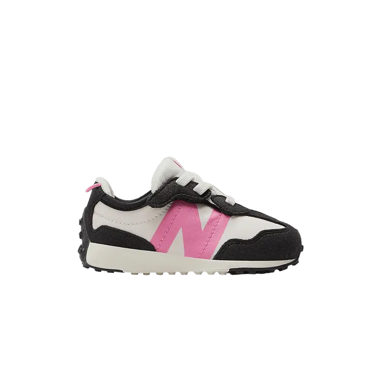 

Кроссовки New Balance 327 New-B Hook & Loop Toddler Black Real Pink, кремовый