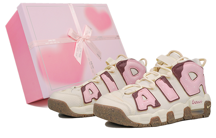 

Баскетбольные кроссовки Air More Uptempo Vintage женские, среднего размера, коричневый Nike