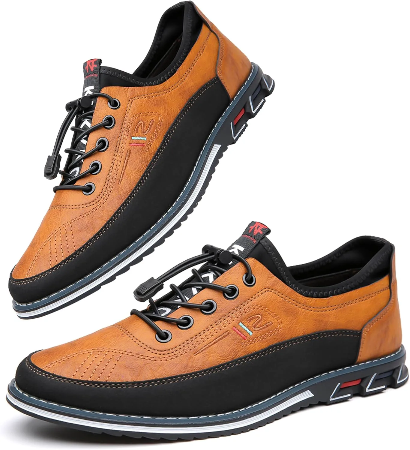 

Мужские кожаные повседневные оксфорды мокасины для вождения, офиса и прогулок, лоферы на шнуровке и с прерывистой застежкой, деловые Asifn, желтый