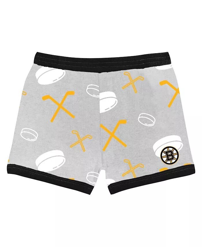 Комплект футболок и шорт для малышей Boston Bruins Disney Rookie Year Outerstuff, черный — фото 2