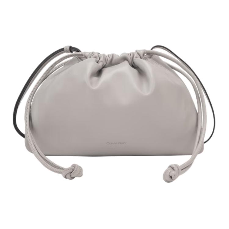 

Calvin Klein Синтетическая облачная сумка через плечо женская жемчужно-серая, Pearl Gray