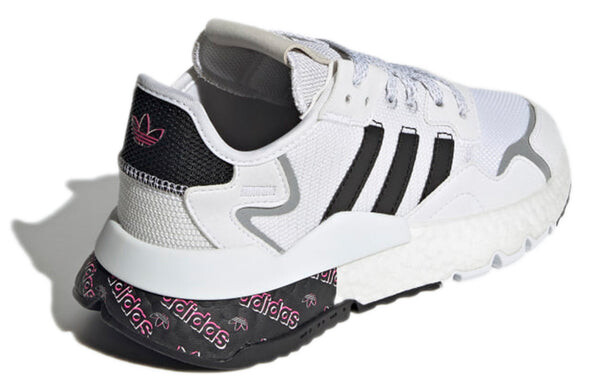 Кроссовки оригинальные nite jogger Adidas, белый — фото 4