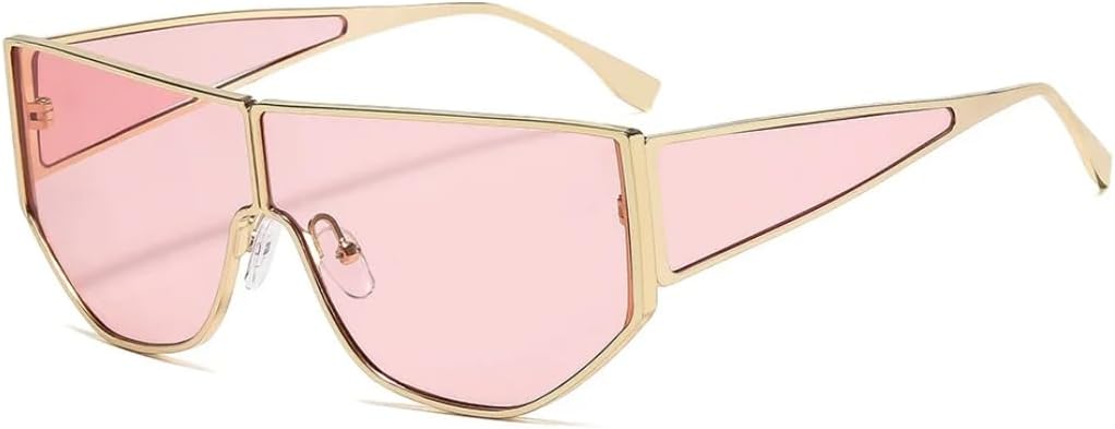 

Ретро-солнцезащитные очки с толстой оправой и градиентным переходом цвета для женщин, стильные, для уличной фотосъемки, модные, для отдыха, мужские, с защитой от УФ-излучения UV400 UATXTAU, Pink