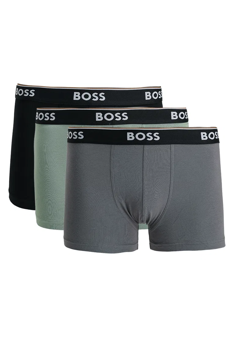 Трусы, 3 шт., логотип на поясе, BOSS Bodywear, мультиколор