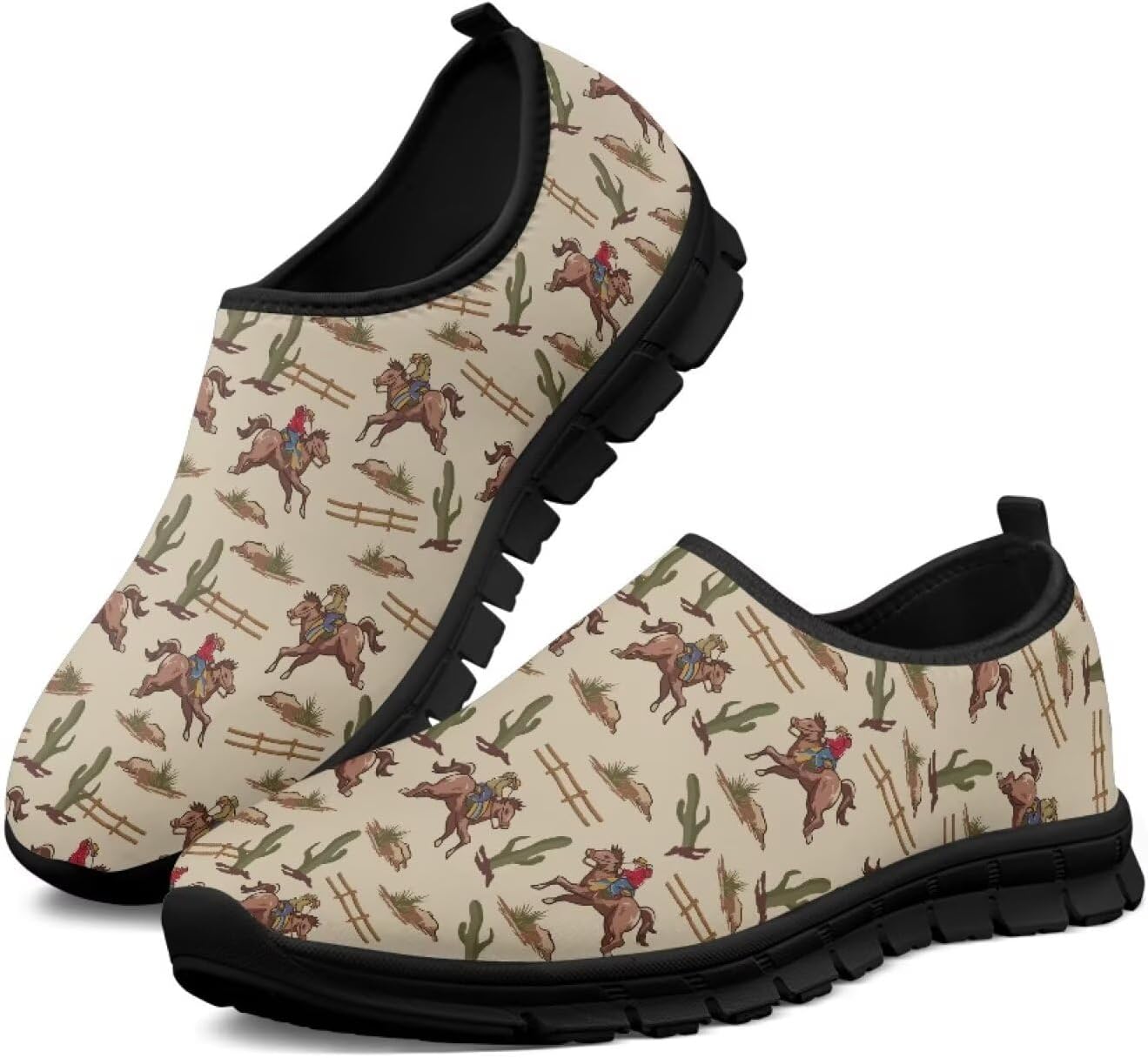 

Кроссовки Hresuewn для мужчин, удобные, дышащие, легкие, повседневные и вечерние туфли для мужчин, комфортная обувь для ходьбы, Horse Pattern