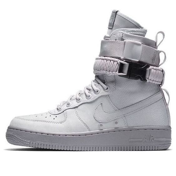 

Кроссовки sf air force 1 высокие Nike, серый