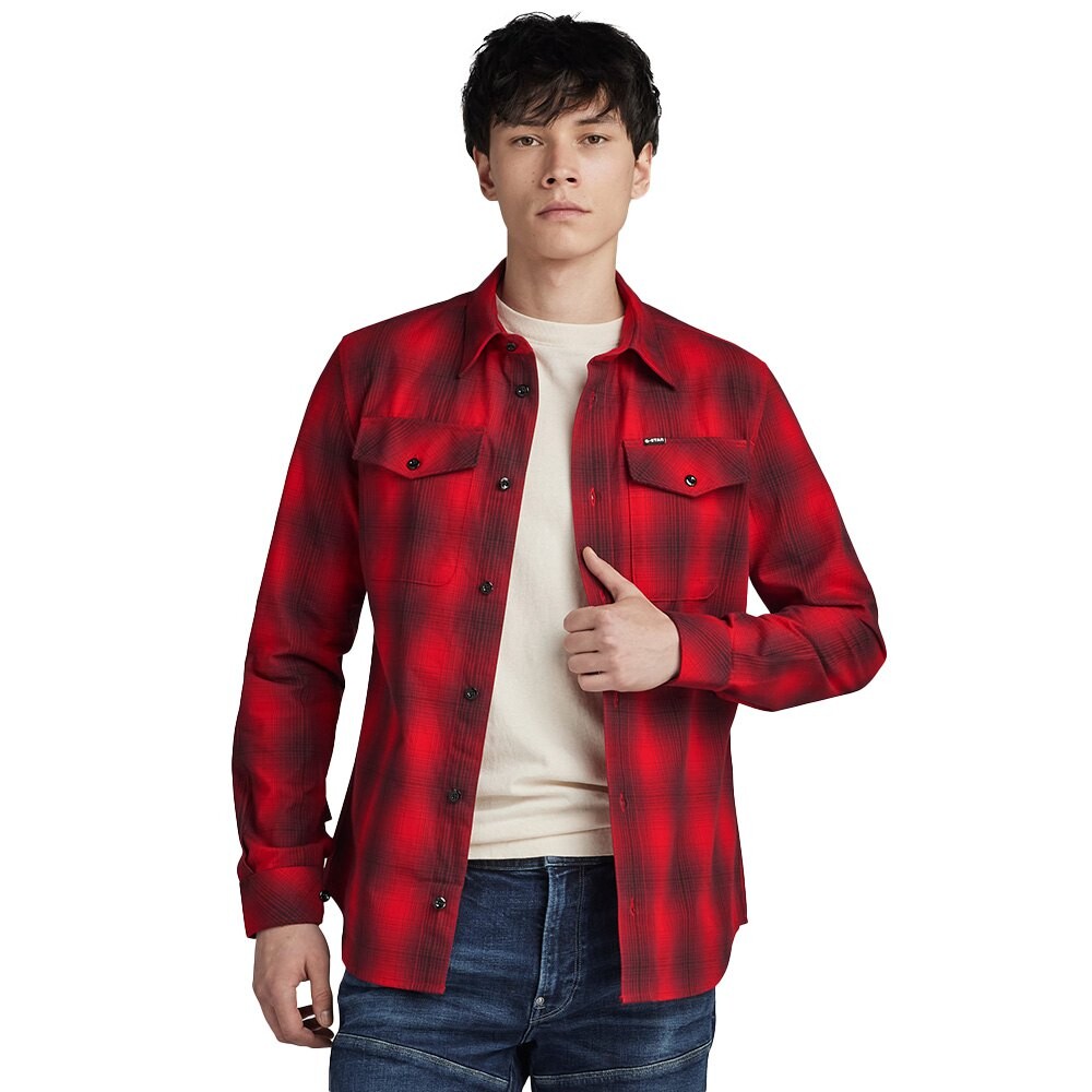 

Рубашка G-Star Marine Slim Fit, красный