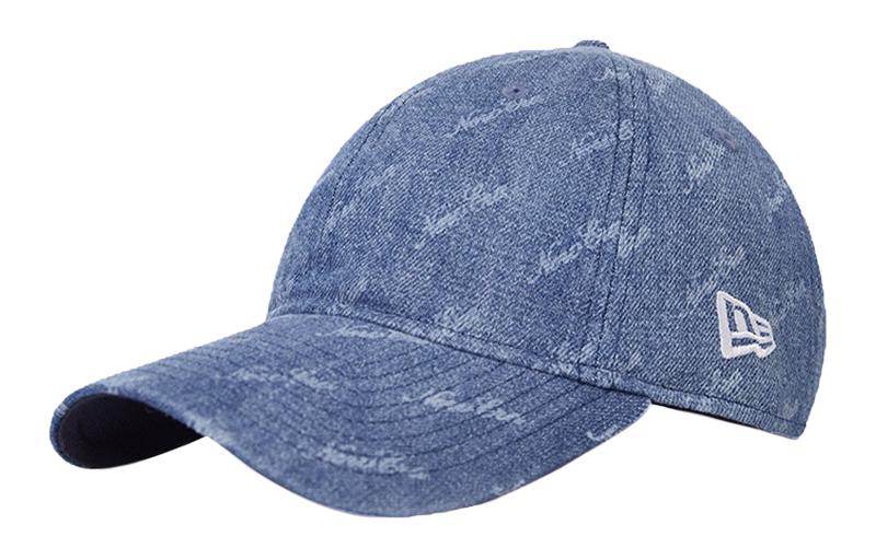 

New Era Хлопковая бейсболка с эффектом поношенности, Denim Blue