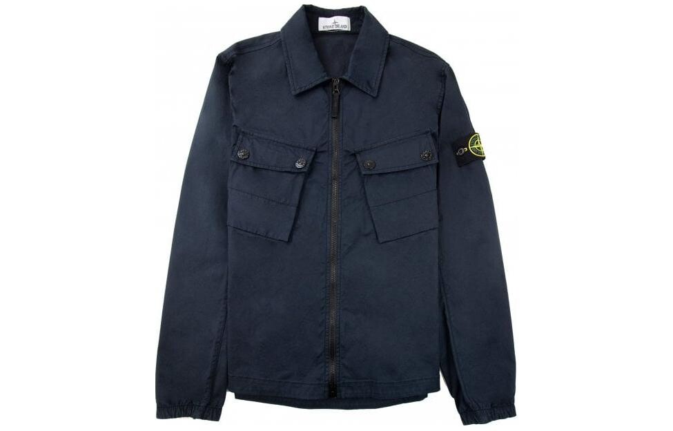

Куртка мужская темно-синяя Stone Island, темно-синий