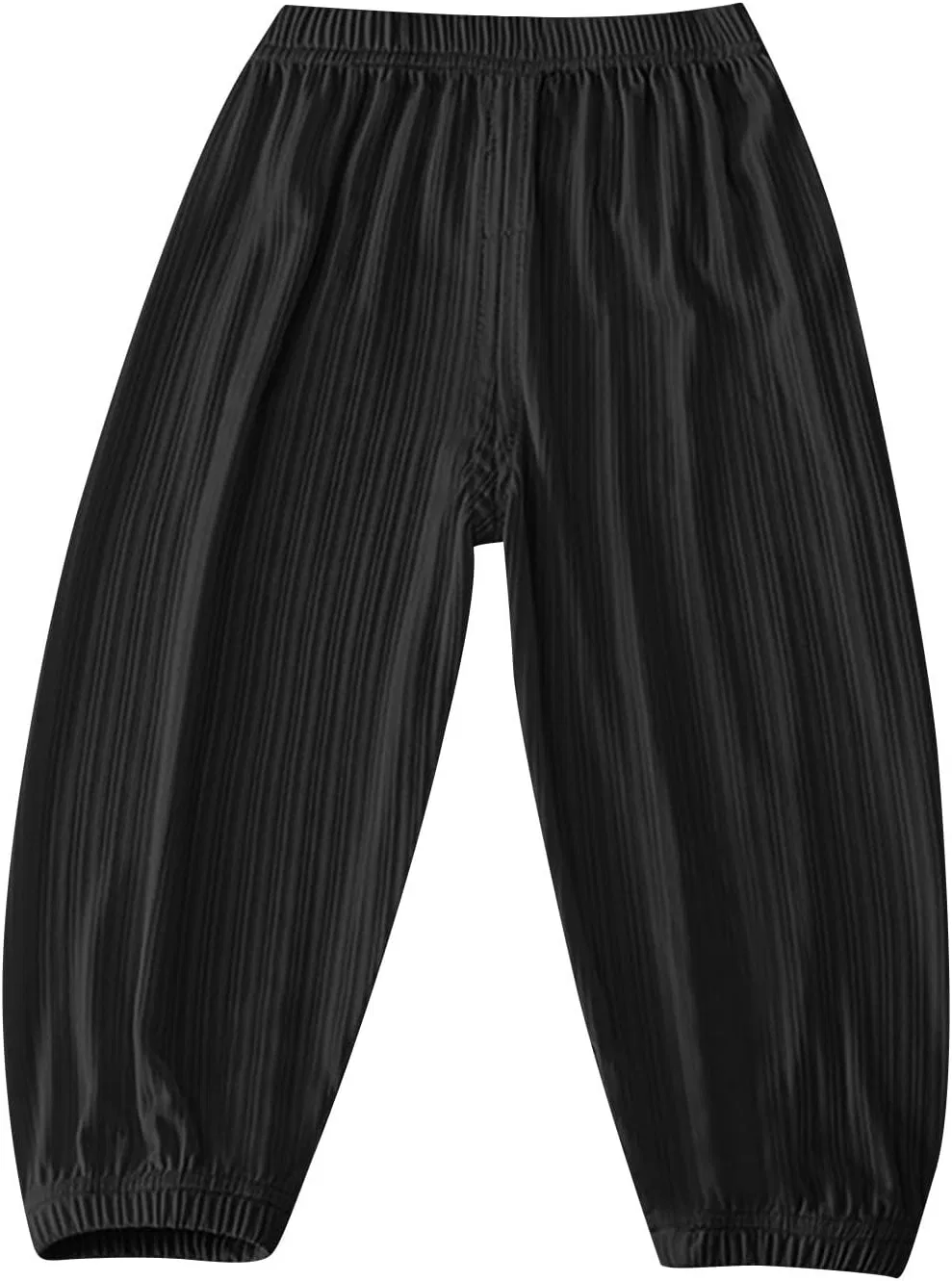 Детские спортивные брюки, дышащие, на эластичном поясе, Black