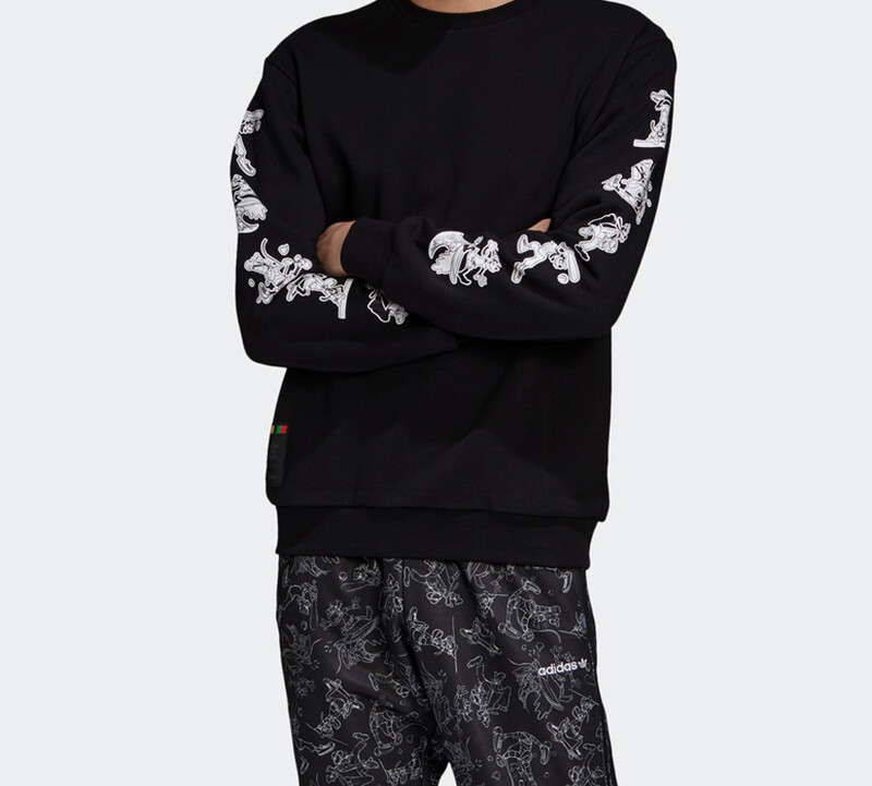 Disney X Толстовка мужская черная Adidas, черный — фото 3