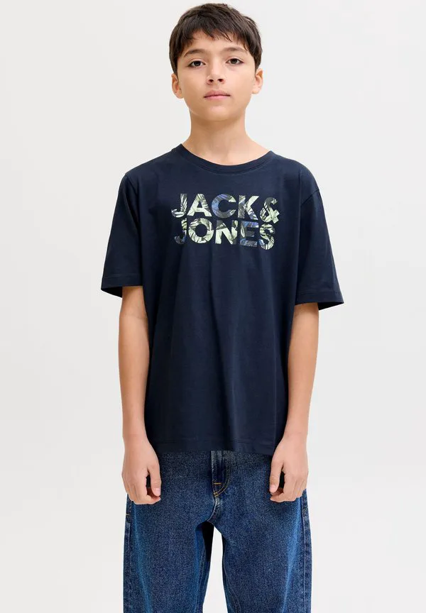 Футболка с логотипом jjejeff, размер ss, sn, jnr, с принтом. Jack & Jones Junior, Sky Captain — фото 2