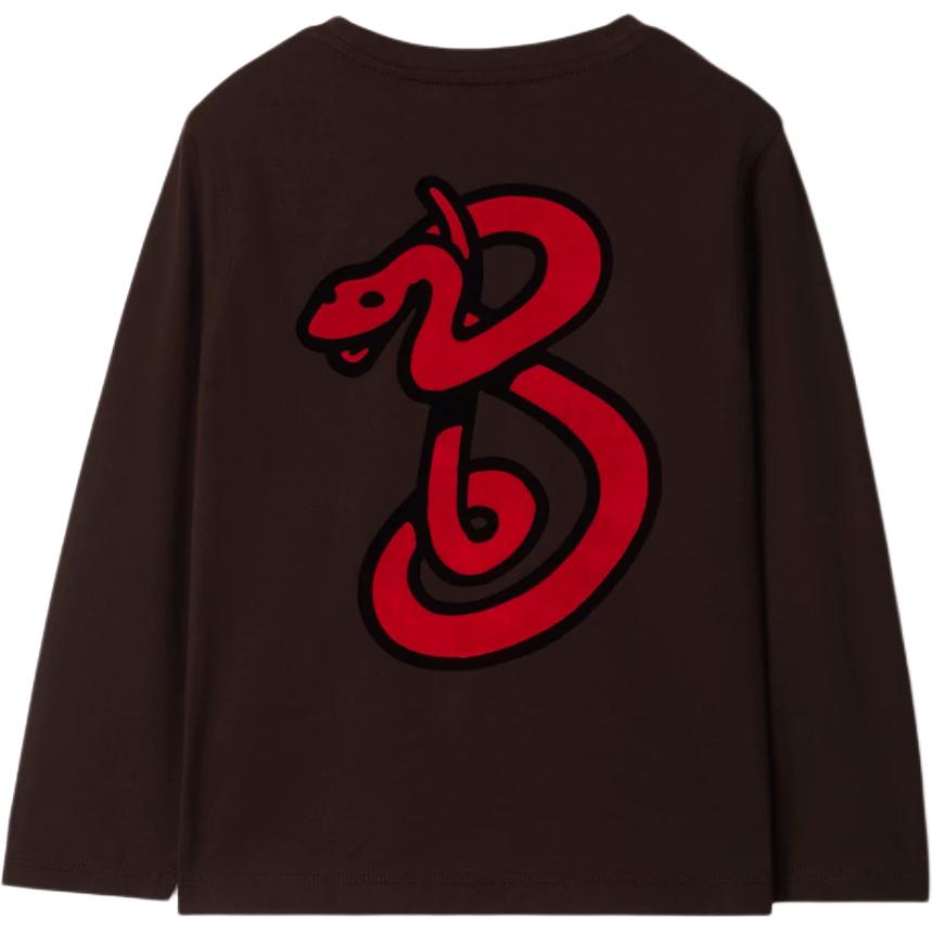 Свитшот SS25 Коллекция "С Новым Годом" Год Змеи Peat Kids' Burberry, peat — фото 3