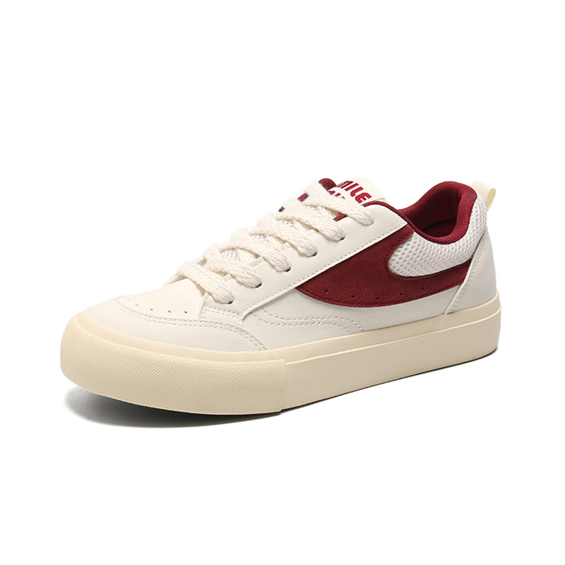 

Нескользящие износостойкие низкие мужские кроссовки KYMOOU, White Red