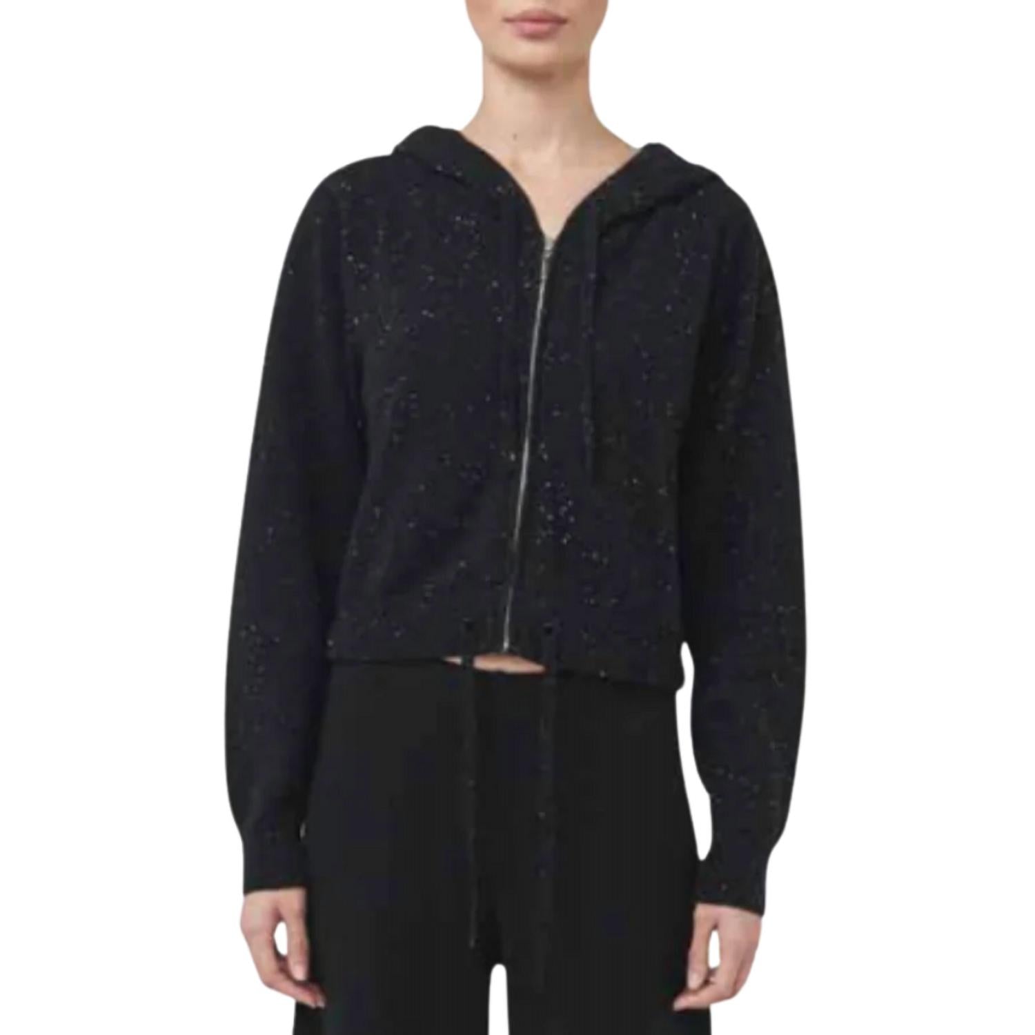 

Толстовка с капюшоном Easton Crop Zip в Tinder Brodie Cashmere