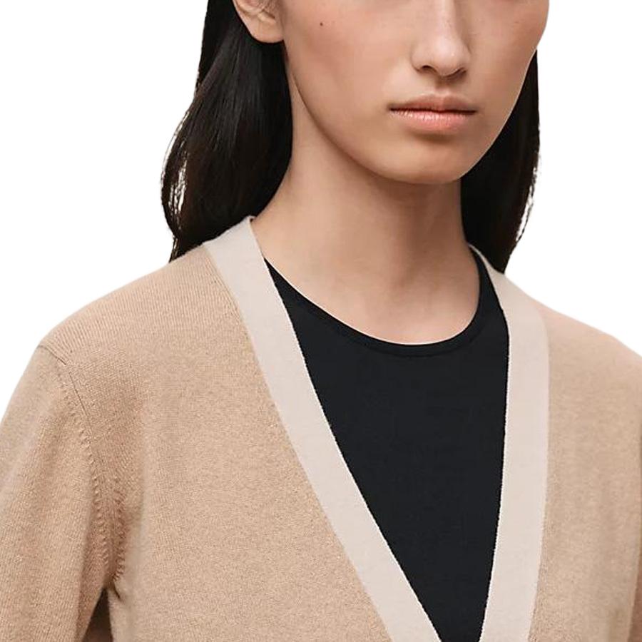 Свитер из кашемира для женщин SS26 Spring Summer Collection HERMES, cashews бежевый — фото 4