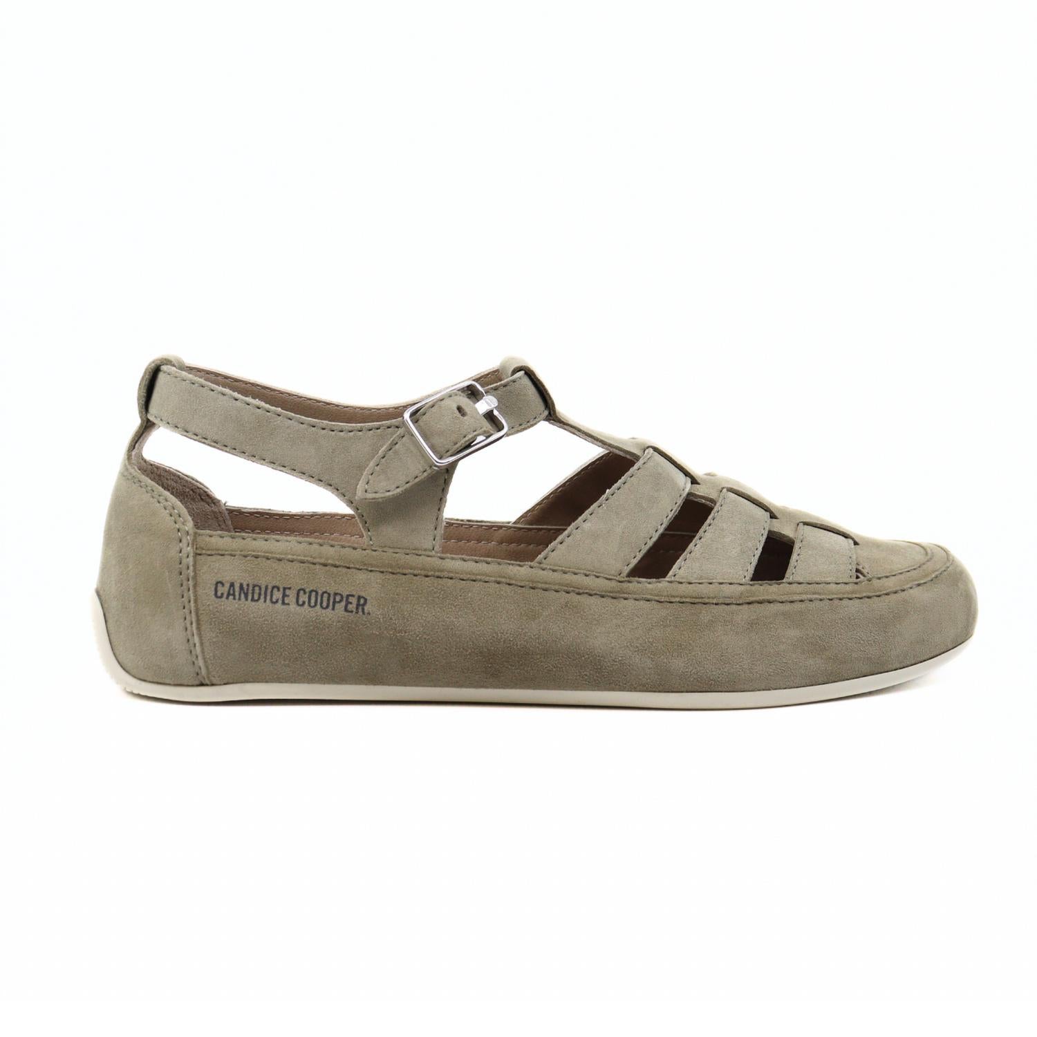 Women's Rock T-Bar Velvet Suede Sandals In Slate Candice Cooper, Slate