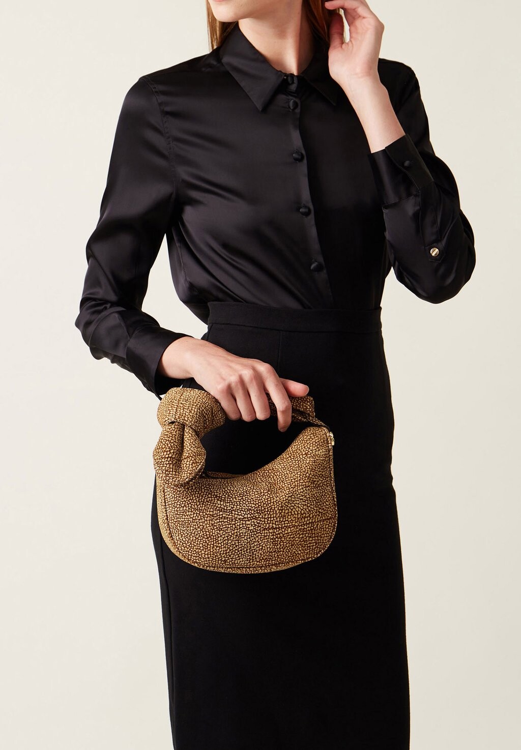 

Сумочка LUNA HOBO Borbonese, коричневый