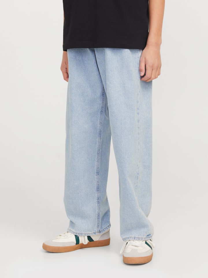 JACK & JONES Junior Свободные джинсы JJIALEX с высокой посадкой, синего цвета — фото 3