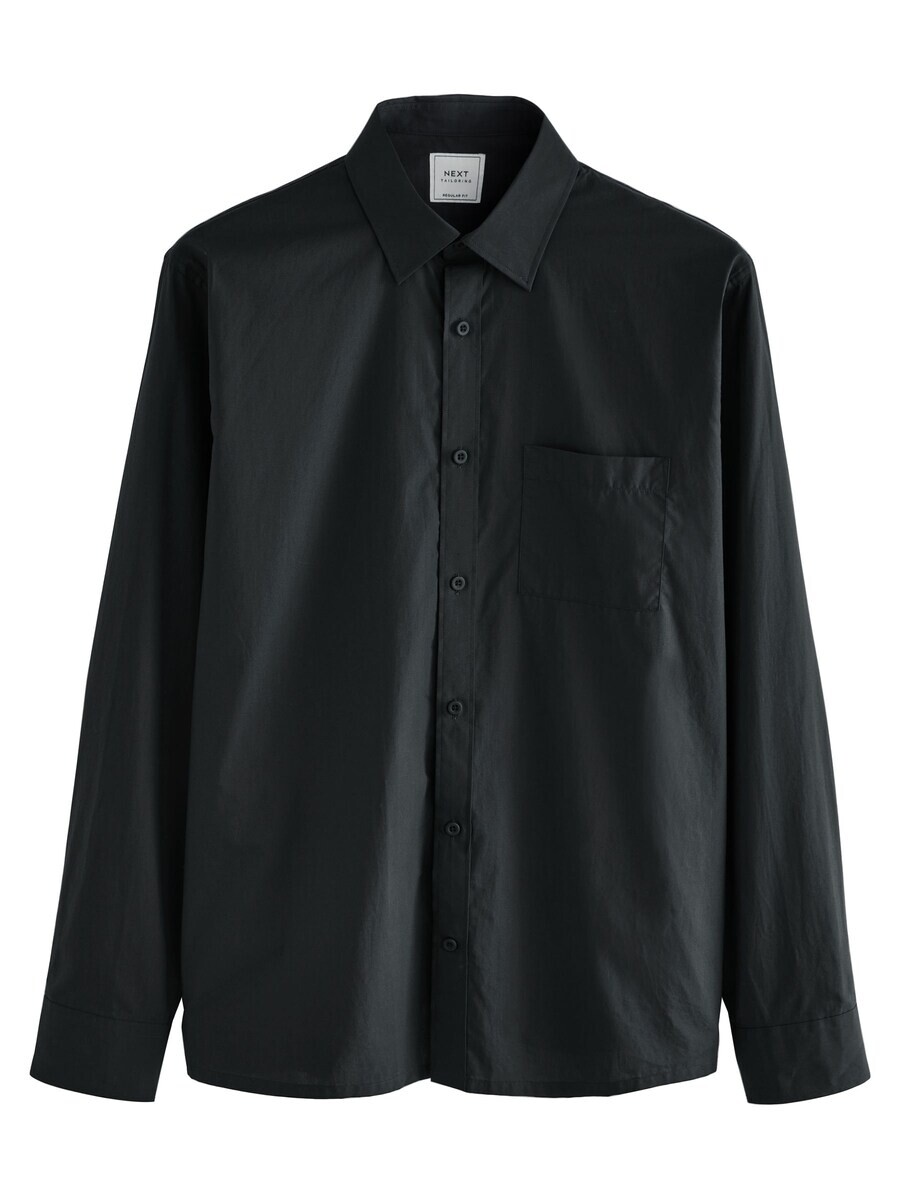 

Повседневная рубашка Next Regular fit Button Up Shirt, черный